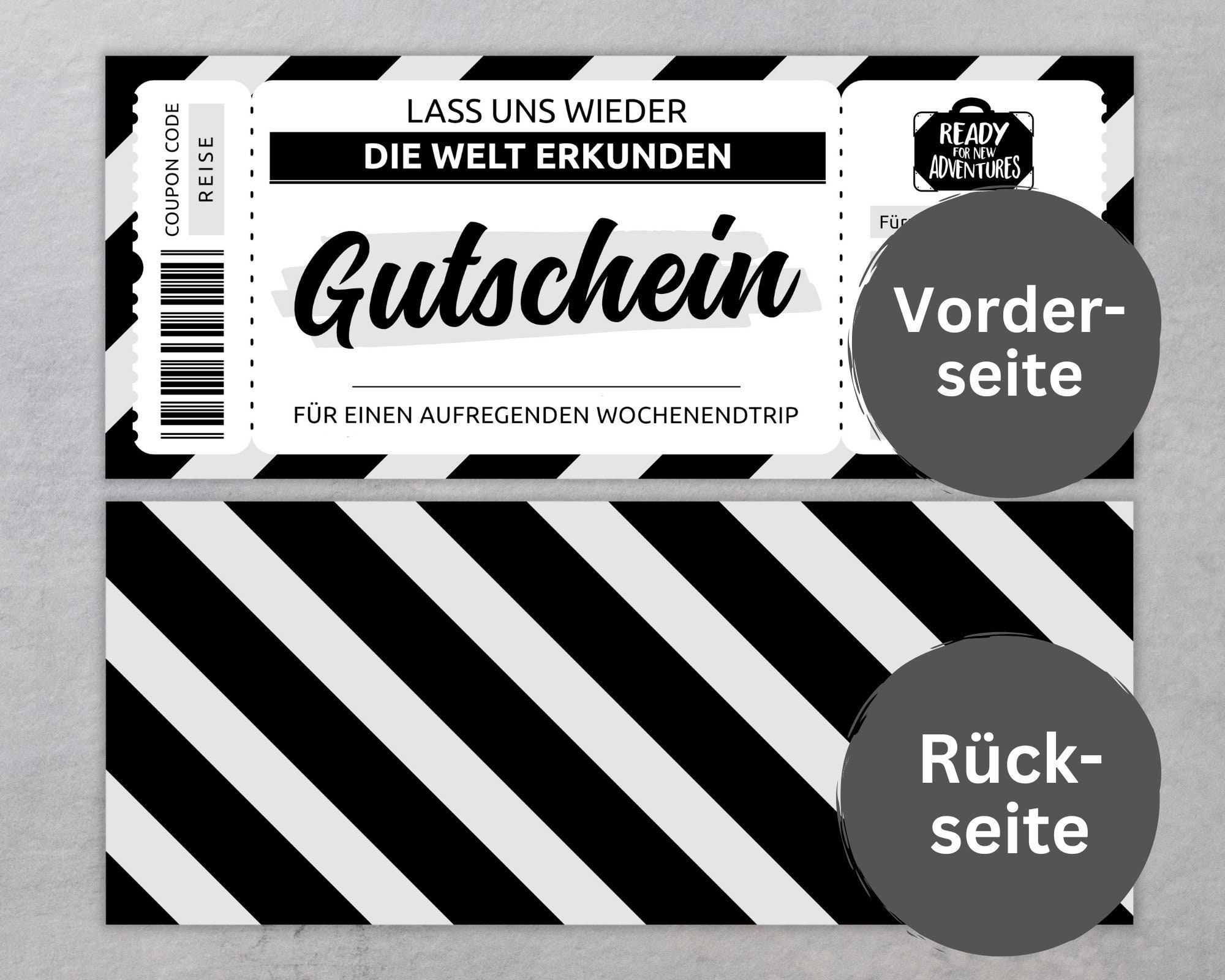 Gutschein Wochenendtrip Vorlage Kostenlos