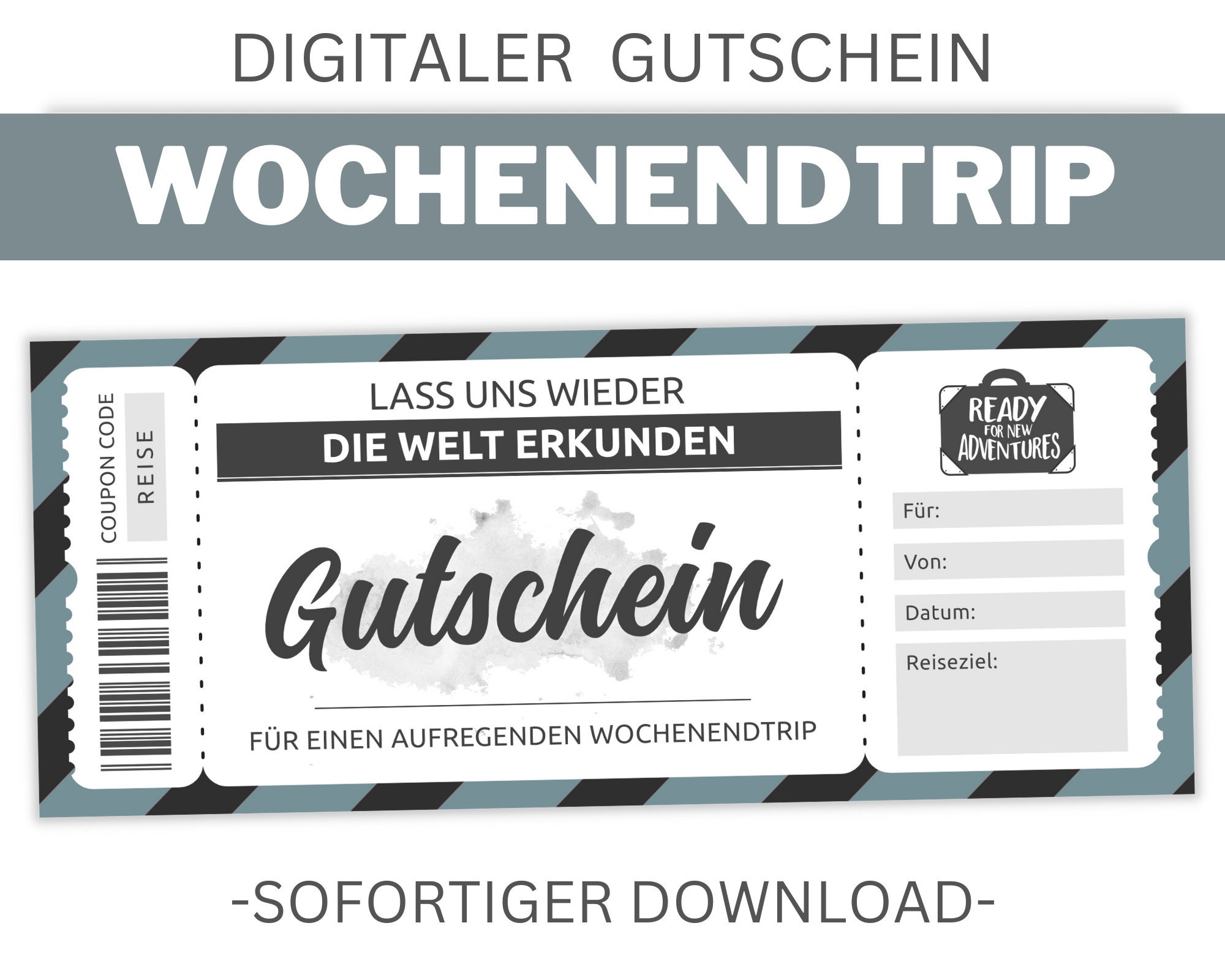 Gutschein Wochenendtrip Vorlage Kostenlos
