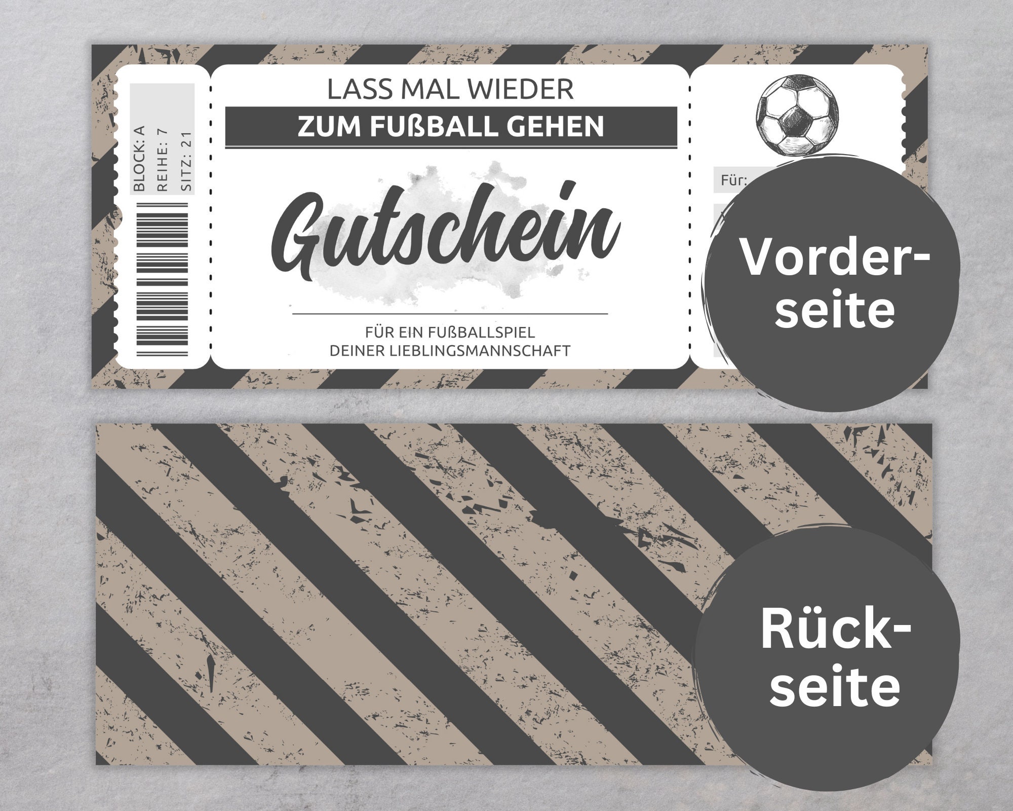 Fußballspiel Gutschein Vorlage editierbar Ausdrucken Gutscheinvorlage