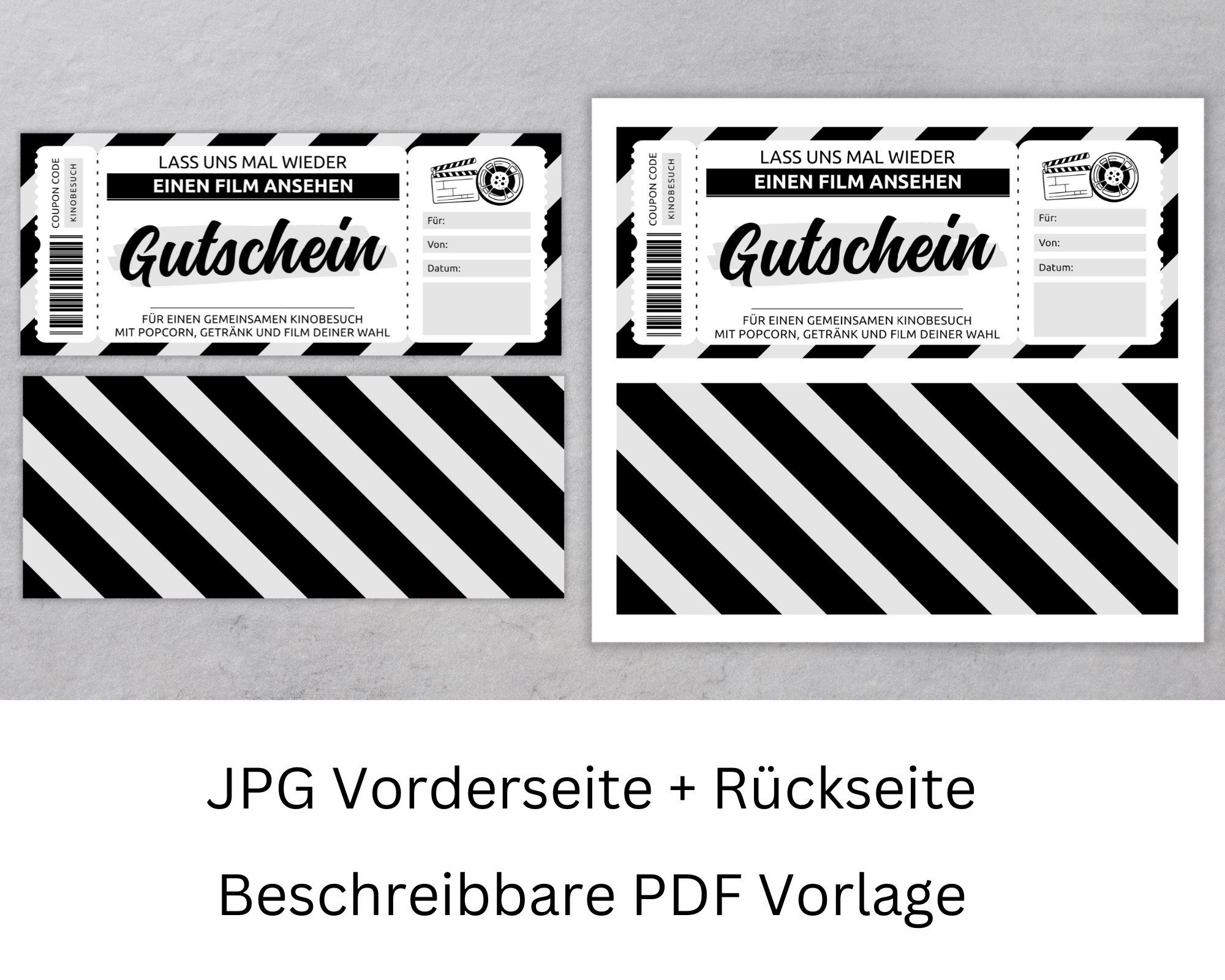 Kino Gutschein | Vorlage editierbar | Ausdrucken | Gutscheinvorlage zum  ausdrucken | Geschenkidee | Personalisierbar | Download - Etsy.de
