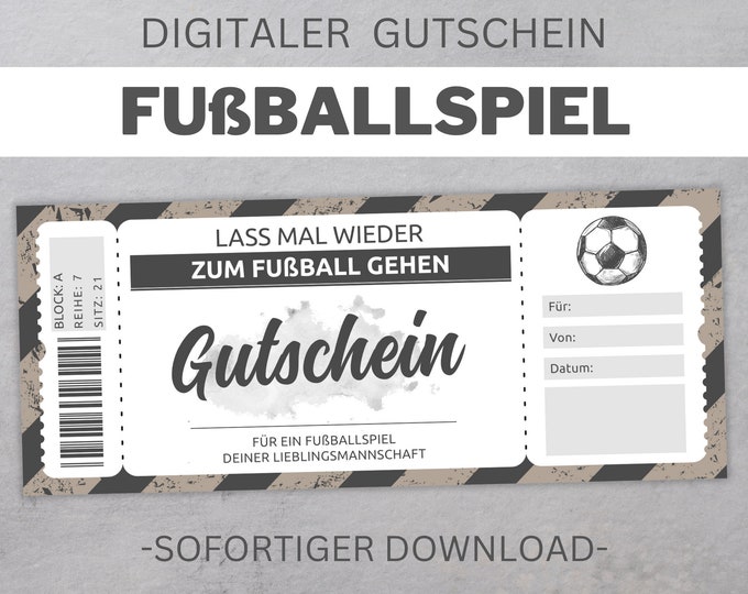Pop up Karte Gutschein für ein Fußballspiel - Etsy.de