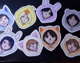 Stray Kids Chibi Skzoo Kapuzensticker