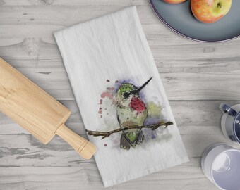 Tea Towel (Hummingbird) 100% cotton