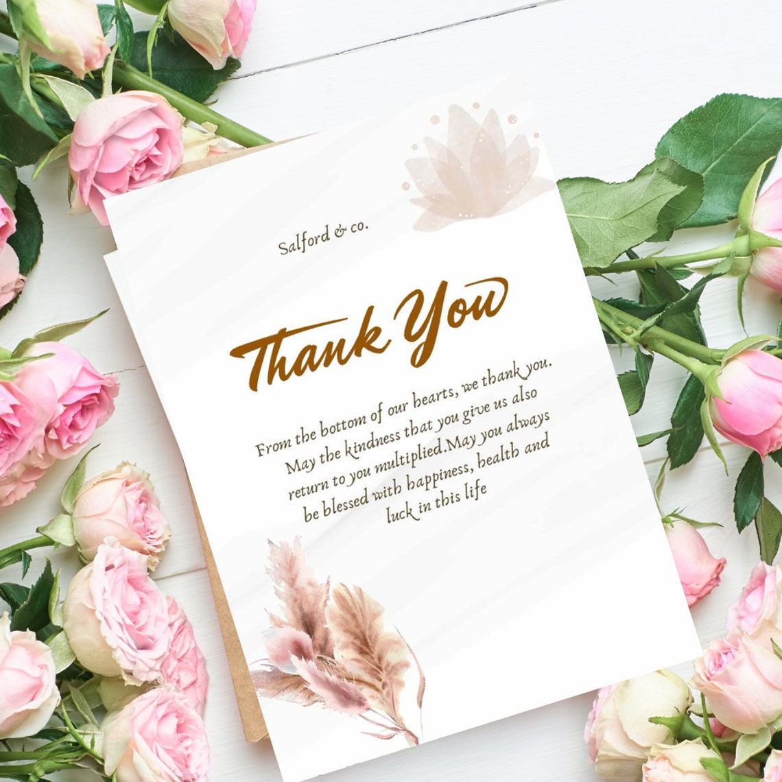 Thank You Card Cute Thank You Cards Diy Thank You Cards Etsy Thank You