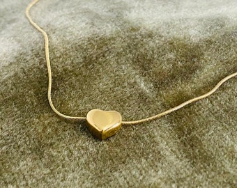 the heart pendant • gold necklace • AllTheSmallThings