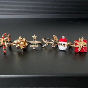 the christmas ring gift set • gold ring stocking filler • AllTheSmallThings