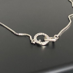 the squared circle pendant • silver necklace • AllTheSmallThings