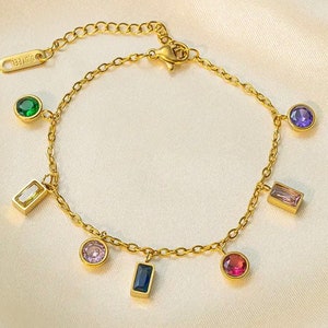 Golden Gemstones - gemstone bracelet