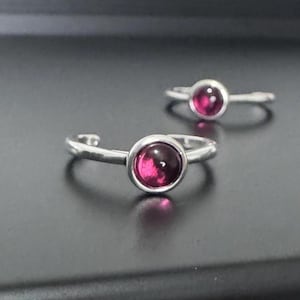 Rubíes de Plata - anillo ajustable - Plata 925