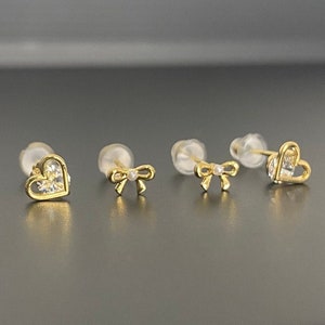 the stud earring set • gold stud earrings • AllTheSmallThings