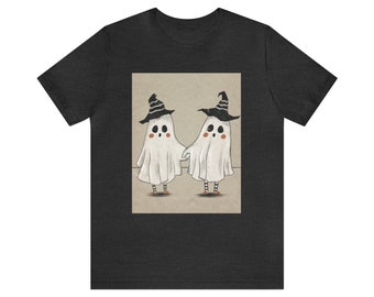 T-shirt fantômes d'Halloween unisexe