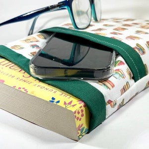 Book Kindle Sleeve, Book Sleeve with Front Pouch
