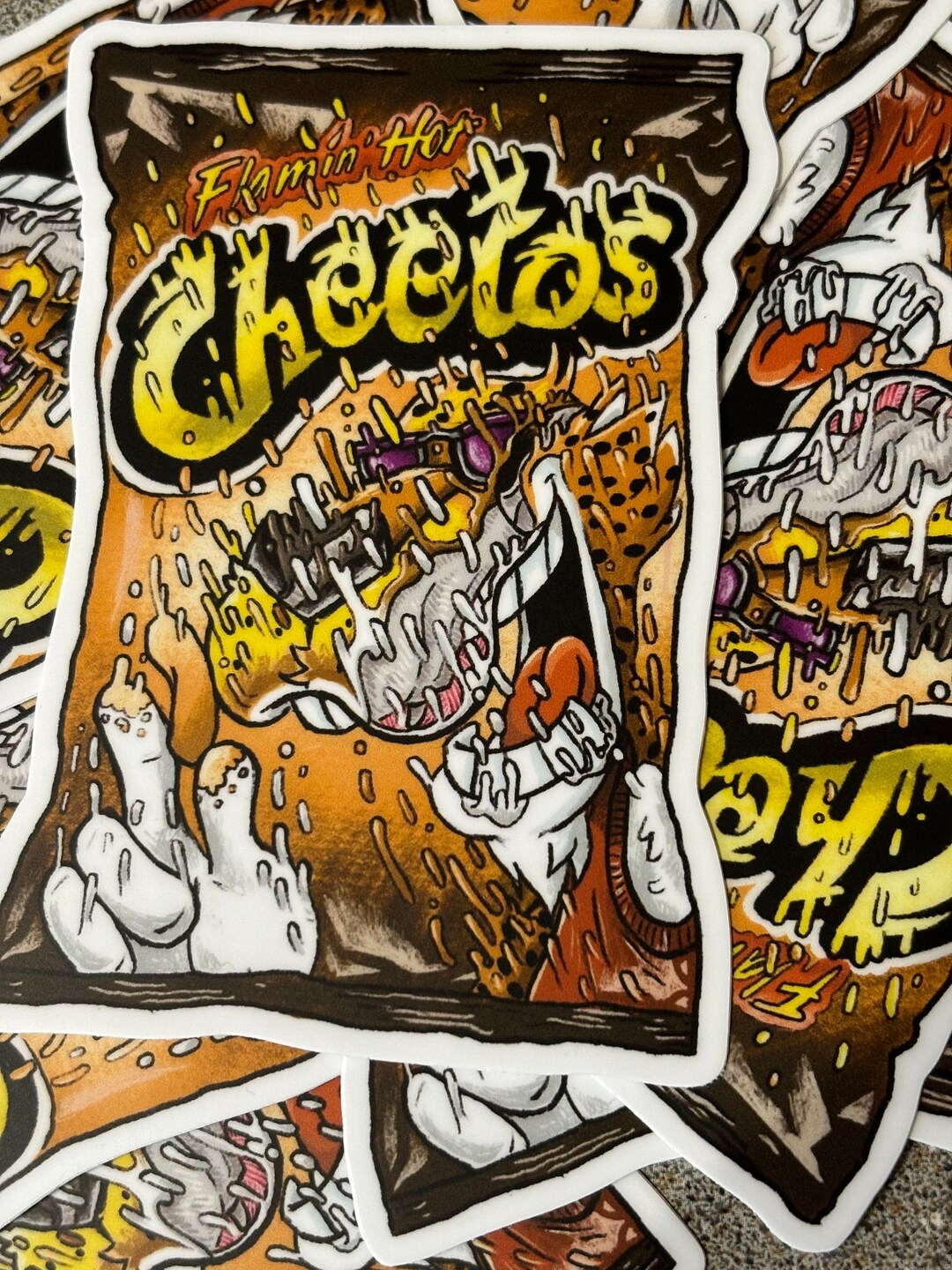 Inkymiller Cheetos Sticker - Etsy