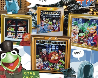 Muppets Christmas carol xmas card 4pack by Inkymiller