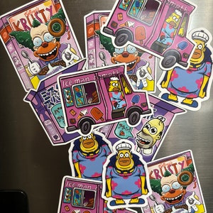 the Simpsons fridge magnet bundle plus free stickers included!!!