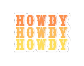 Kiss-Cut Stickers, cowboy stickers, western stickers, cute stickers, tumbler stickers, laptop stickers, water bottle stickers.