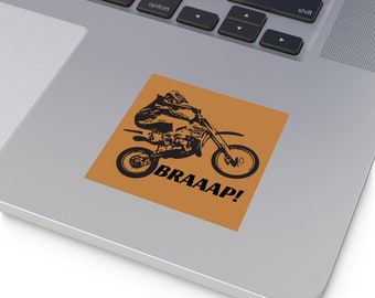 Square Stickers, Indoor\Outdoor decal, moto sticker, motocross stickers, Braaap stickers
