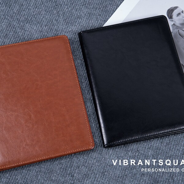 Leather Padfolio Etsy