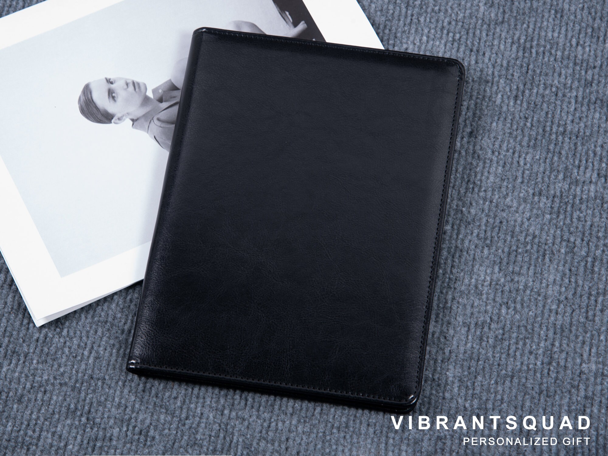 Personalize A5 Leather Padfolio Leather Padfolio With Clip Etsy