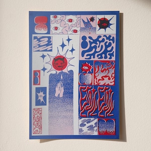 Screenprint Poster - Star Shapes