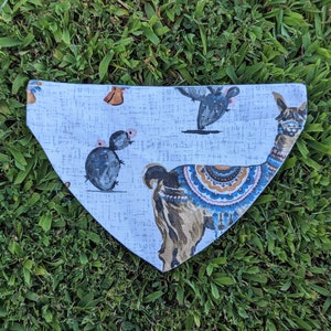 Dog Bandana - Slip on - Small - Boho Llama