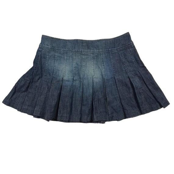 Vintage Miss Sixty wrap around pleated mini skirt - image 2
