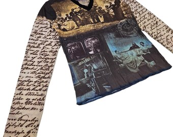 Vintage Old Label Cop Copine Vintage Photographs Mesh Top - Etsy