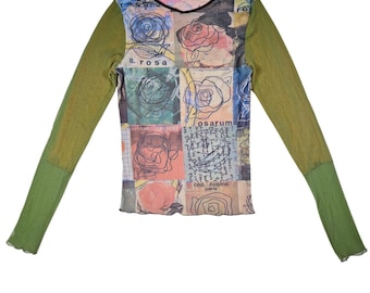 cop. copine アートプリント 長袖トップス cop. copine アートプリント 長袖トップス