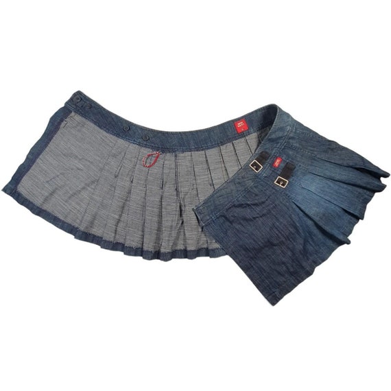Vintage Miss Sixty wrap around pleated mini skirt - image 5