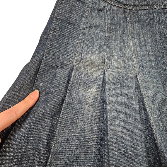 Vintage Miss Sixty wrap around pleated mini skirt - image 7