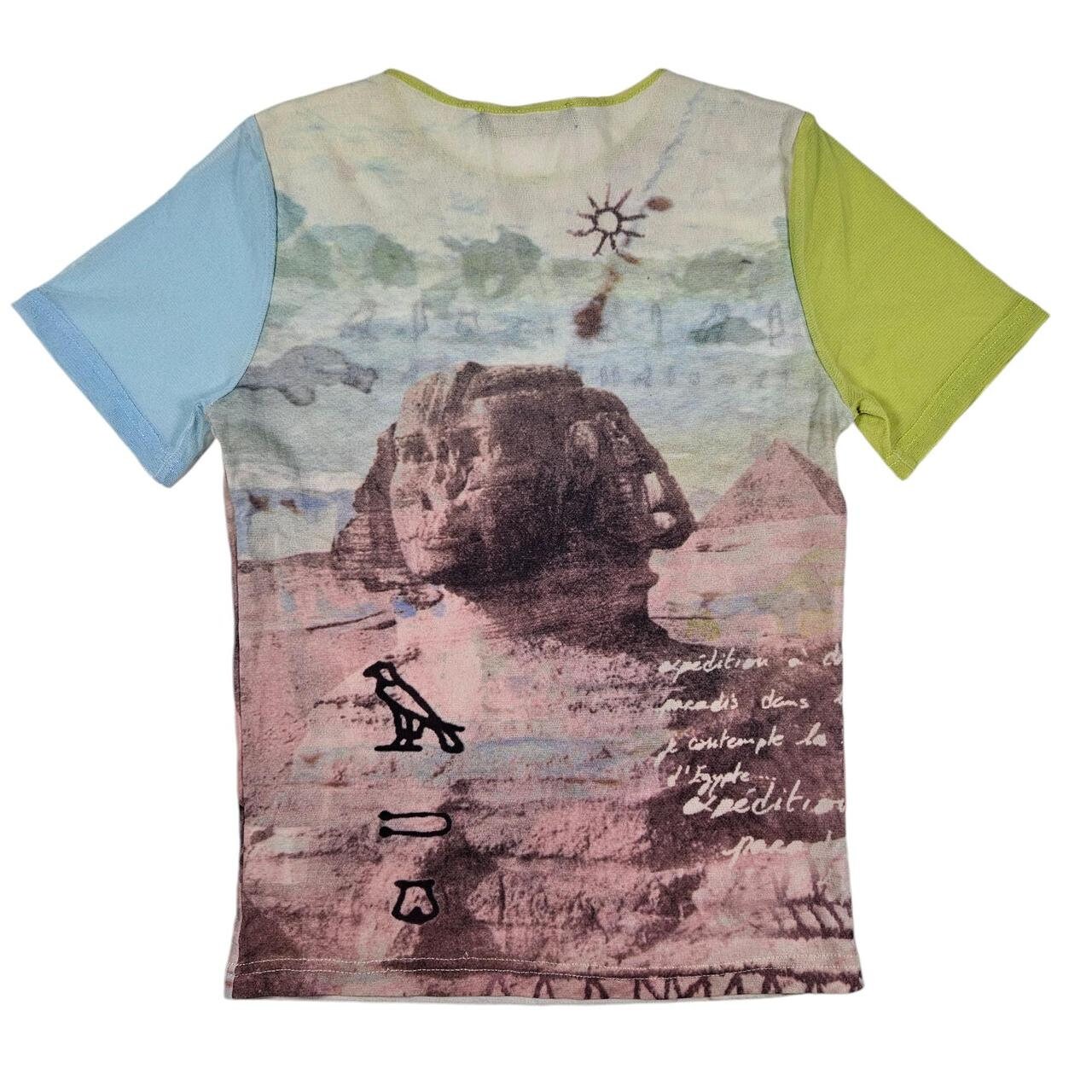 Vintage Cop Copine Egyptian Graphic Print Sheer Mesh Top - Etsy