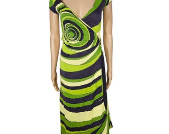 MISS SIXTY Green Sleeveless Dress Size L
