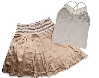 Vintage Blugirl Blumarine silk 2 pieces set co-ord