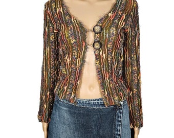 Vintage Miss Sixty 50% wool knitted bolero cardigan