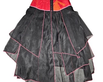 Vintage Biche de Bere fairy mesh layered panel skirt