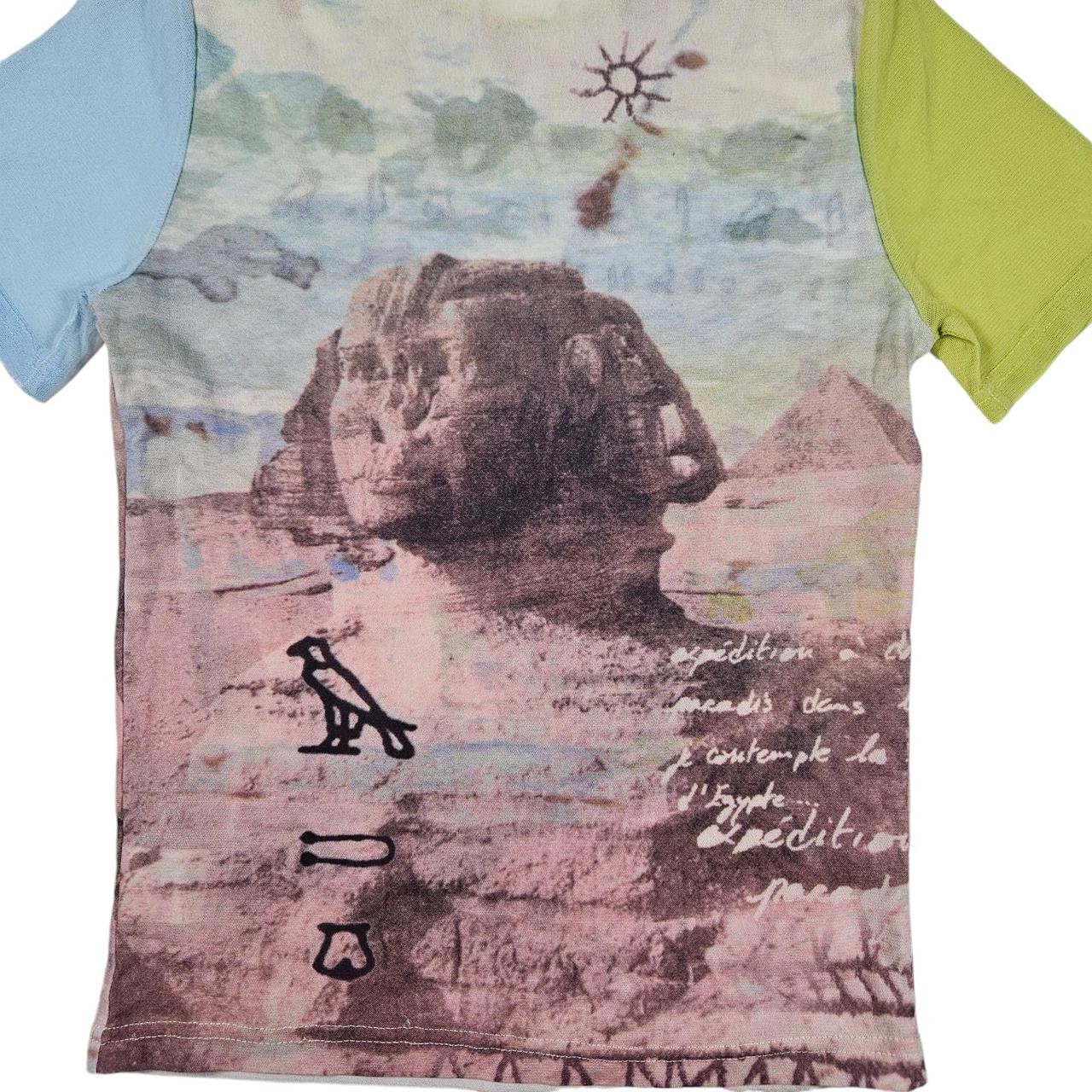 Vintage Cop Copine Egyptian Graphic Print Sheer Mesh Top - Etsy