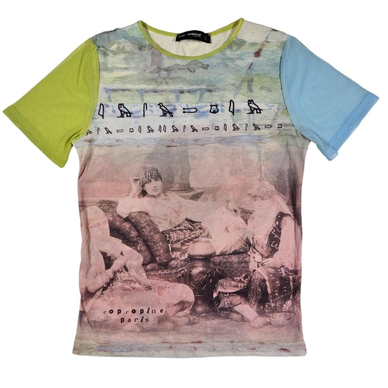 Vintage Cop Copine Egyptian Graphic Print Sheer Mesh Top - Etsy