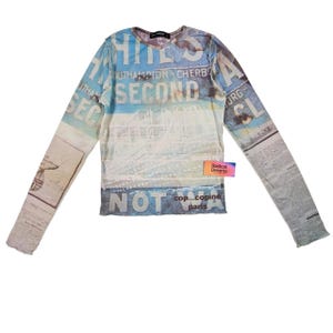 # cop.copine アートプリント 長袖Tシャツ カットソー　ロンT Vintage Cop Copine Top - Etsy