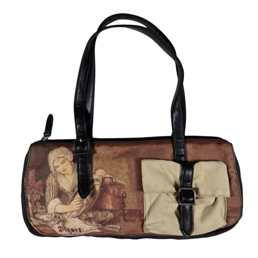 バッグ diesel vintage bag Vintage Rare Diesel Milk Maid Bag - Etsy Israel