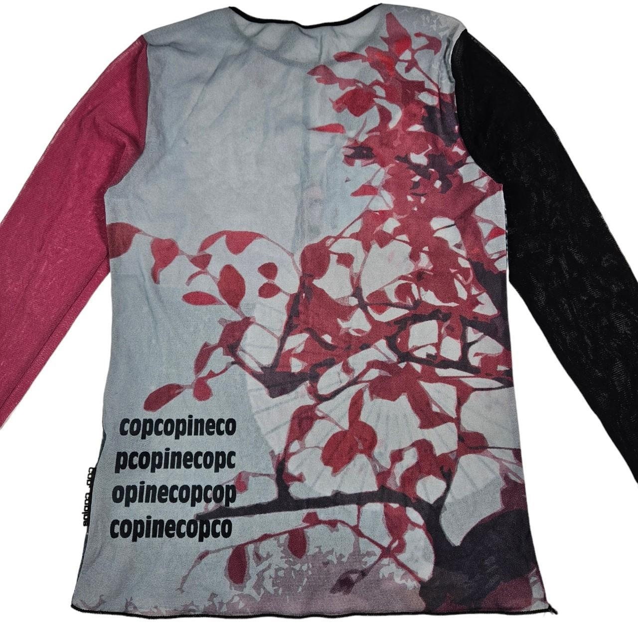 Vintage Cop Copine Geisha Graphic Print Sheer Mesh Top - Etsy