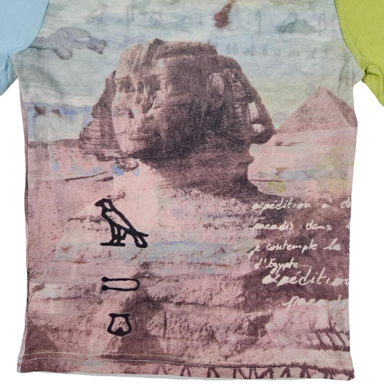 Vintage Cop Copine Egyptian Graphic Print Sheer Mesh Top - Etsy