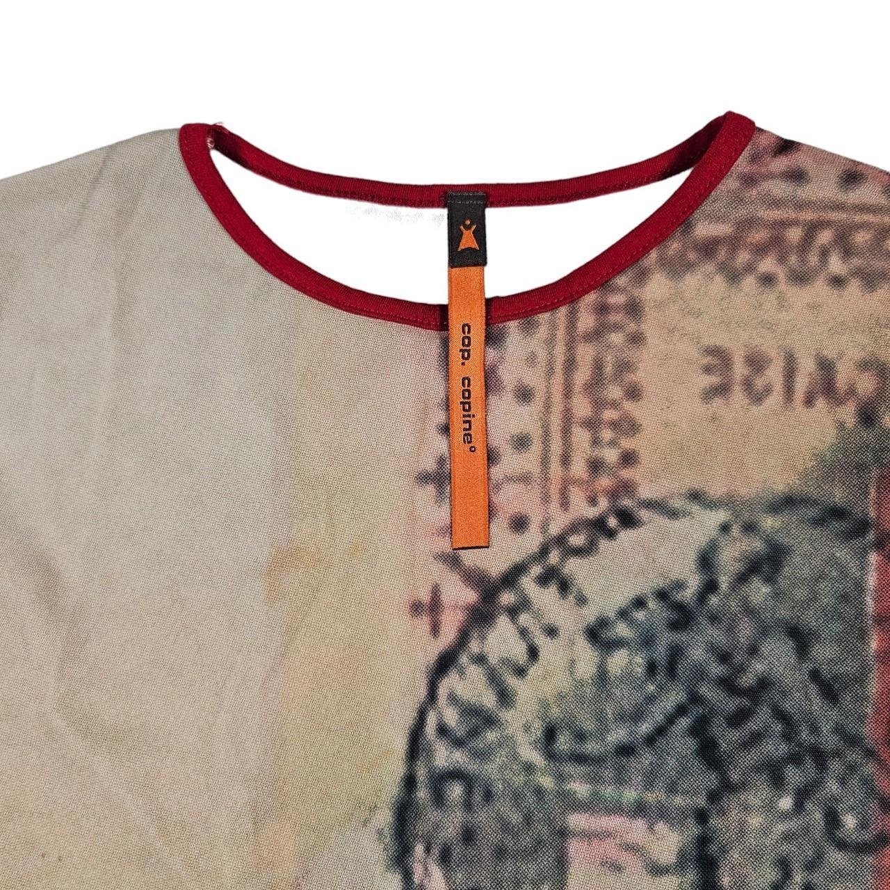 Vintage Cop Copine Postal Card Sheer Mesh Top - Etsy