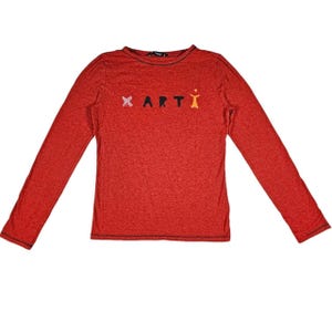 ヴィンテージ Cop Copine「X Art」グラフィック プリント トップ