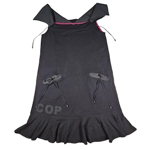 Vintage Cop Copine mini black dress