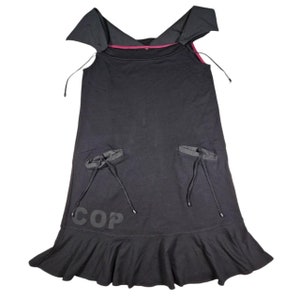 Vintage Cop Copine mini black dress