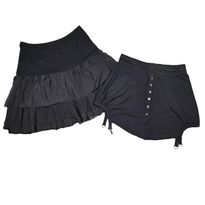 Saia em camadas vintage Cop Copine 2 peças