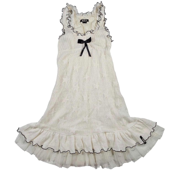 Vintage Killah (Miss Sixty) star bow 24% Mohair dress
