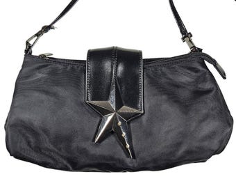 THIERRY MUGLER Vintage 00s Nylon Shoulder & Crossbody Bag
