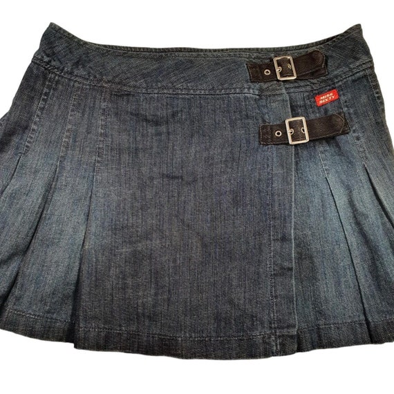 Vintage Miss Sixty wrap around pleated mini skirt - image 3