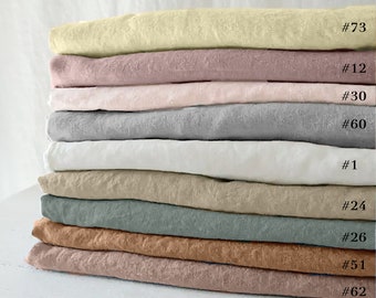 Pure Linen soft washed by the yard for sewing, 100% pure linen fabric, eco-friendly washed linen-flax fabrics by meter, Ship from the U.S.